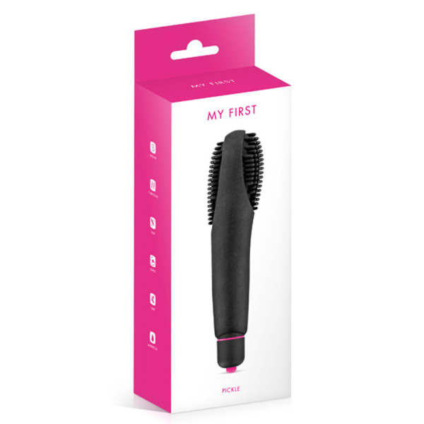 Vibromasseur noir à picots 7 vitesses 